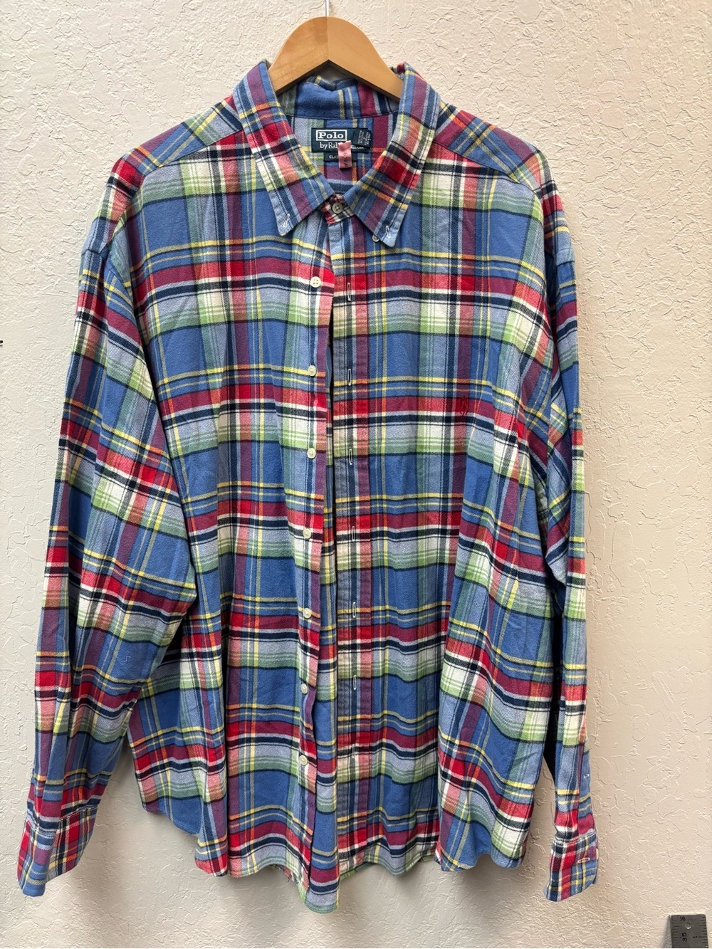 Polo Ralph Lauren Men's Plaid Flannel Button-Down Shirt Size 4Xb Big
